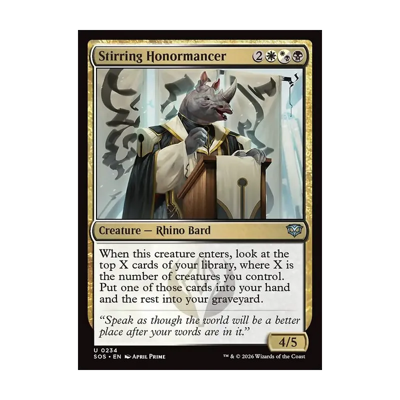 Stirring Honormancer - Secrets of Strixhaven (Near Mint)