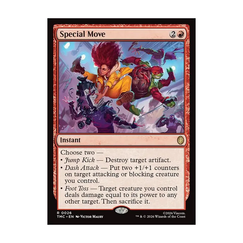 Special Move (Surge Foil) - Teenage Mutant Ninja Turtles Commander (Foil Near Mint)