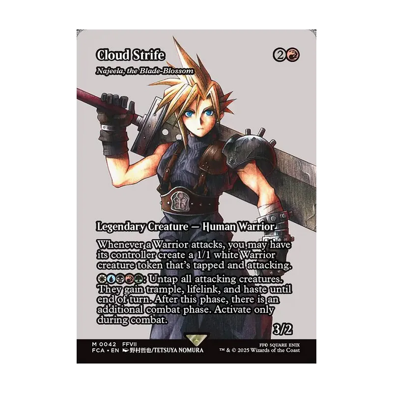 Cloud Strife / Najeela, the Blade-Blossom (Showcase) - Final Fantasy: Through the Ages (Near Mint)