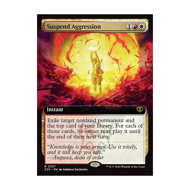 Suspend Aggression (Extended Art) - Secrets of Strixhaven (Near Mint)