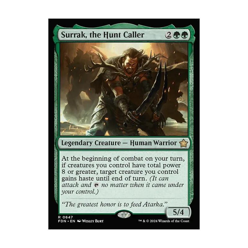 Surrak, the Hunt Caller - Foundations (Near Mint)