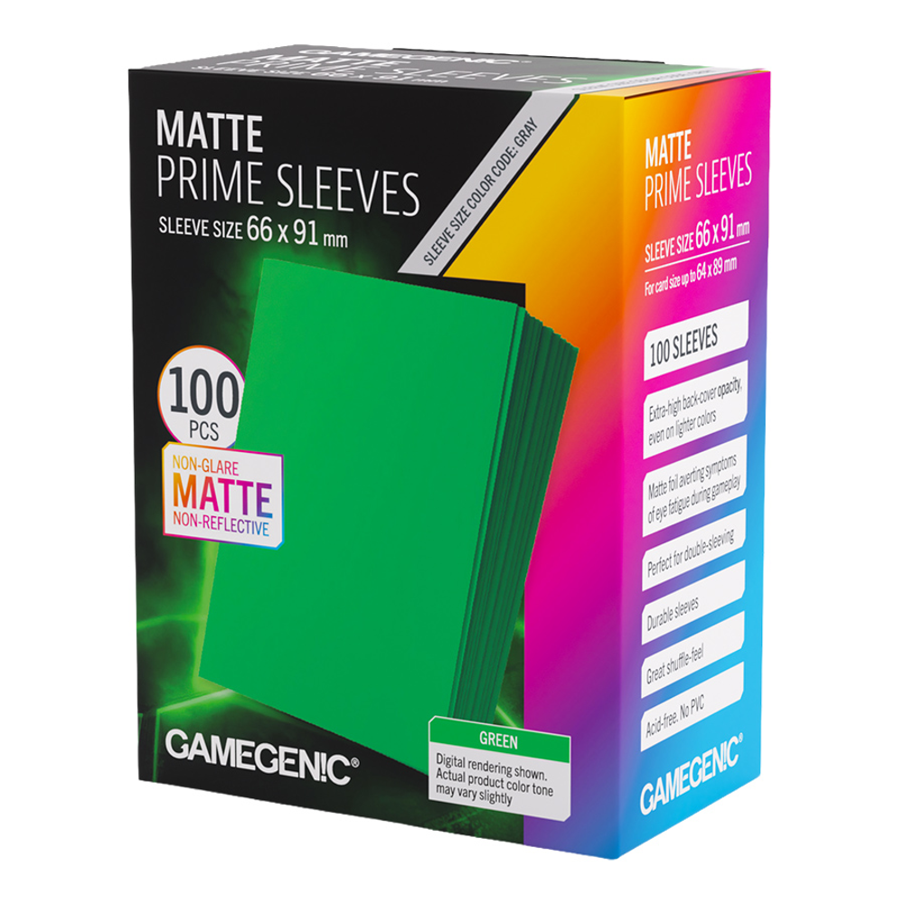 Matte Prime Sleeves: Green (100)