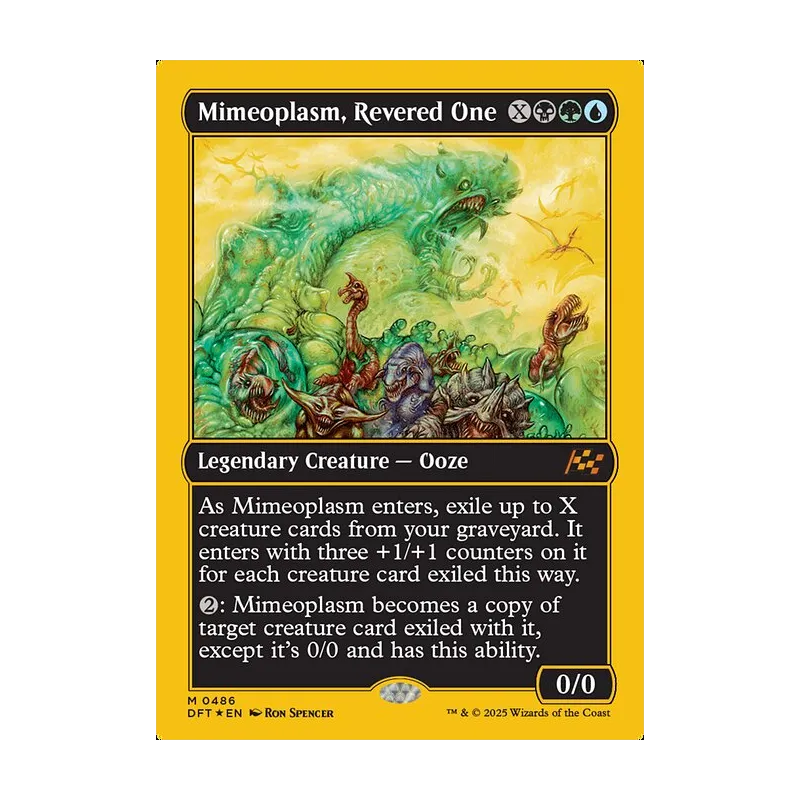 first foil mtg card 2025 Final Fantasy EA Hraesvelgr of the Brood #0142 PSA Monmouth Sports Cards Attach The Aetherspark to up to one target creature you control Mimeoplasm, Revered One | Aetherdrift