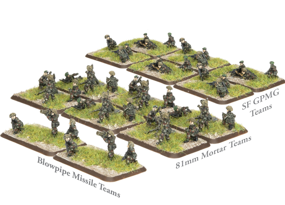 WWIII Team Yankee: British - Commando / Parachute Support Weapons (Preorder)
