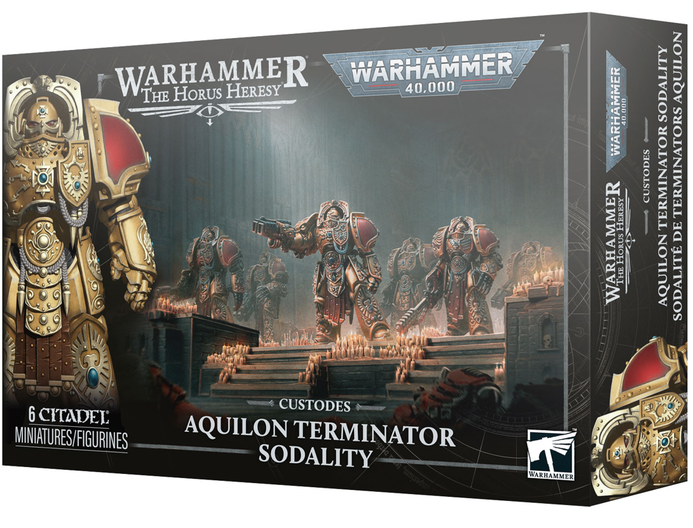 Warhammer 40K/Horus Heresy: Custodes - Aquilon Terminator Sodality (Preorder)