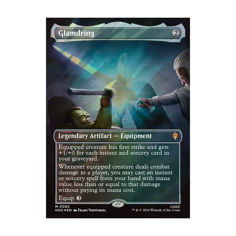 Glamdring (Borderless) (Surge Foil) - The Hobbit Eternal (Foil Near Mint)