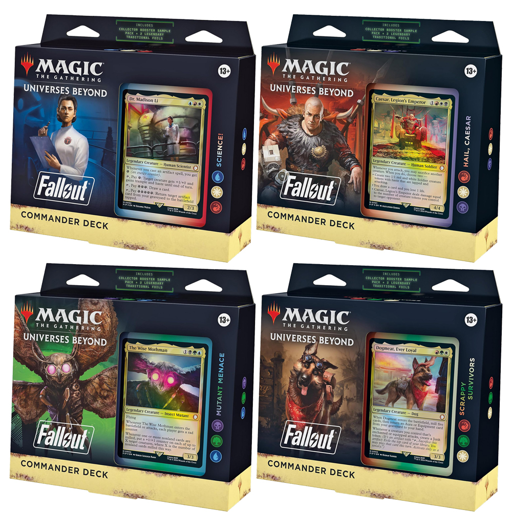 MTG: Universes Beyond: Fallout - Commander Deck - Set of 4