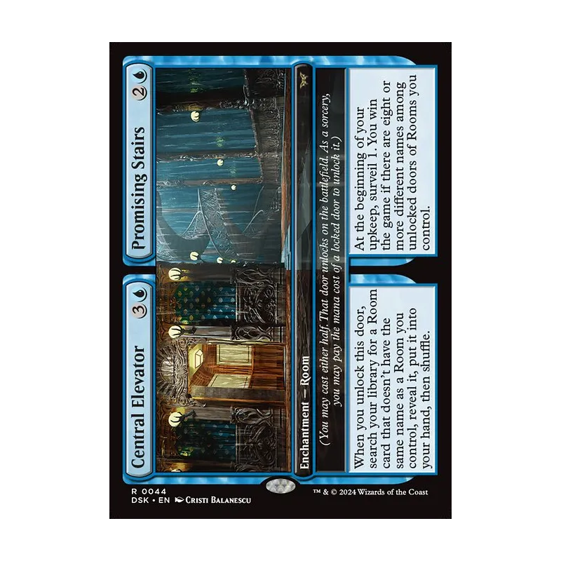 Central Elevator // Promising Stairs - Duskmourn: House of Horror (Near Mint)
