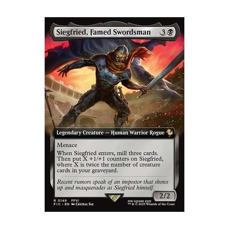 Siegfried, Famed Swordsman (Extended Art) - Final Fantasy Commander (Near Mint)