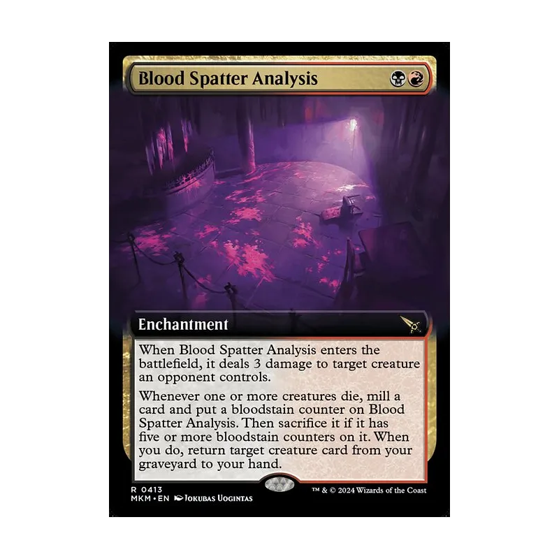 Blood Spatter Analysis (Extended Art) - Murders at Karlov Manor (Near Mint)