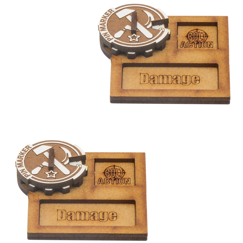 Bolt Action: MDF Vehicle Pin Markers - Soviet Union (Preorder)