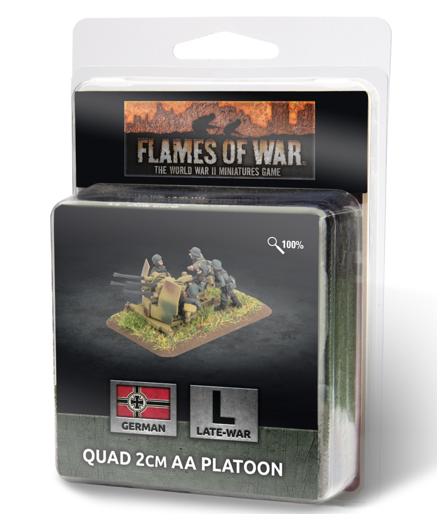 Flames of War WW2: German - Quad 2cm AA Platoon