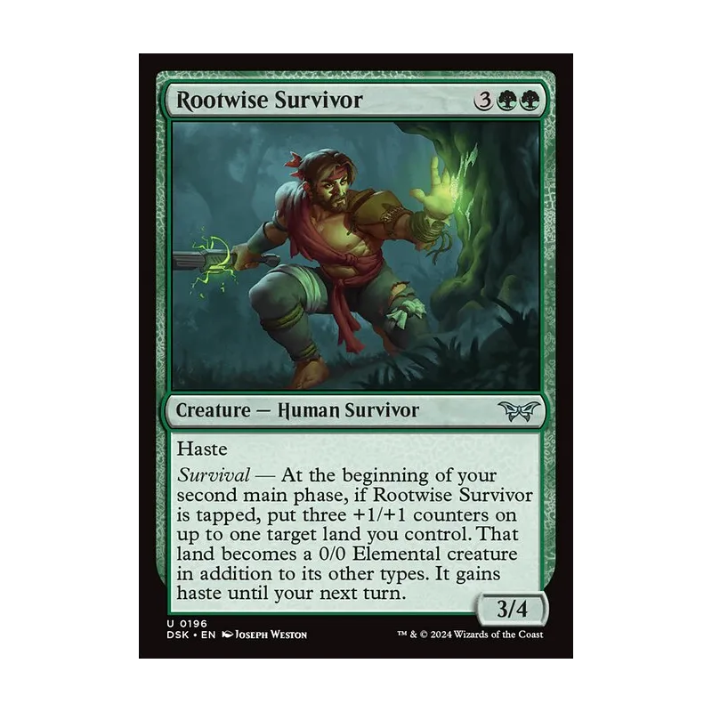 Rootwise Survivor - Duskmourn: House of Horror (Near Mint)