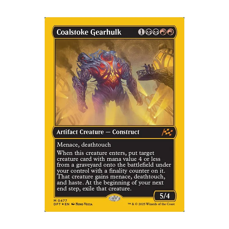 Coalstoke Gearhulk (First-Place Foil) - Aetherdrift (Foil Near Mint)