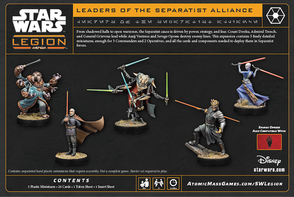 Star Wars: Legion - Leaders of the Separatist Alliance (Preorder)