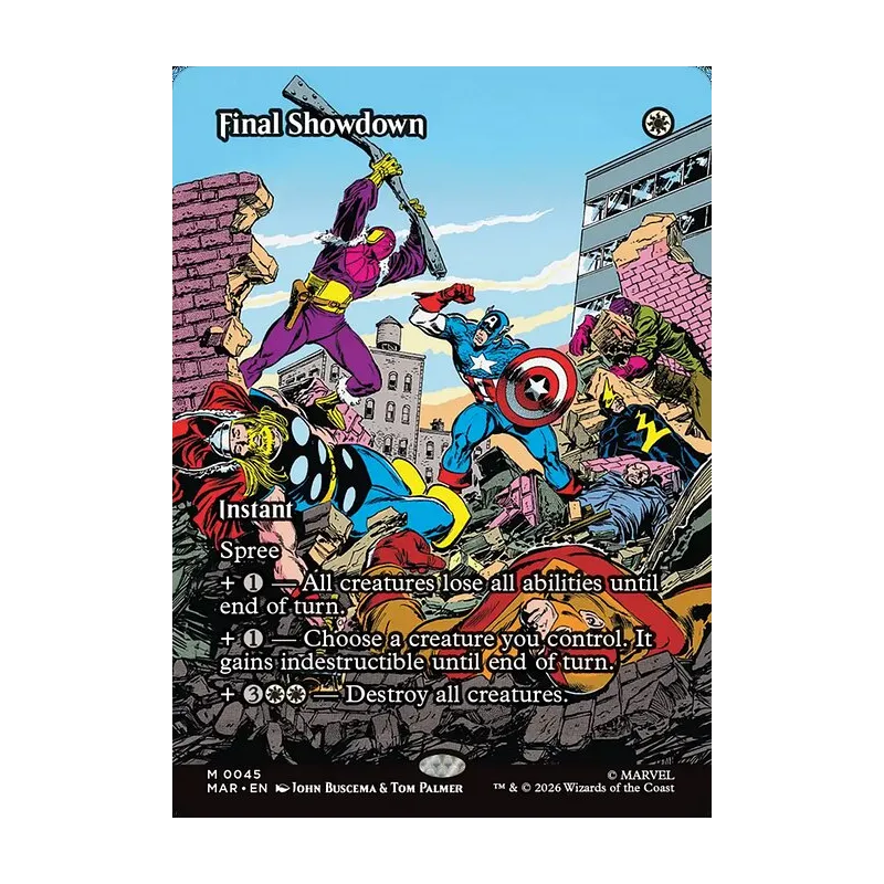 Final Showdown (Borderless) - Marvel Universe (Near Mint)