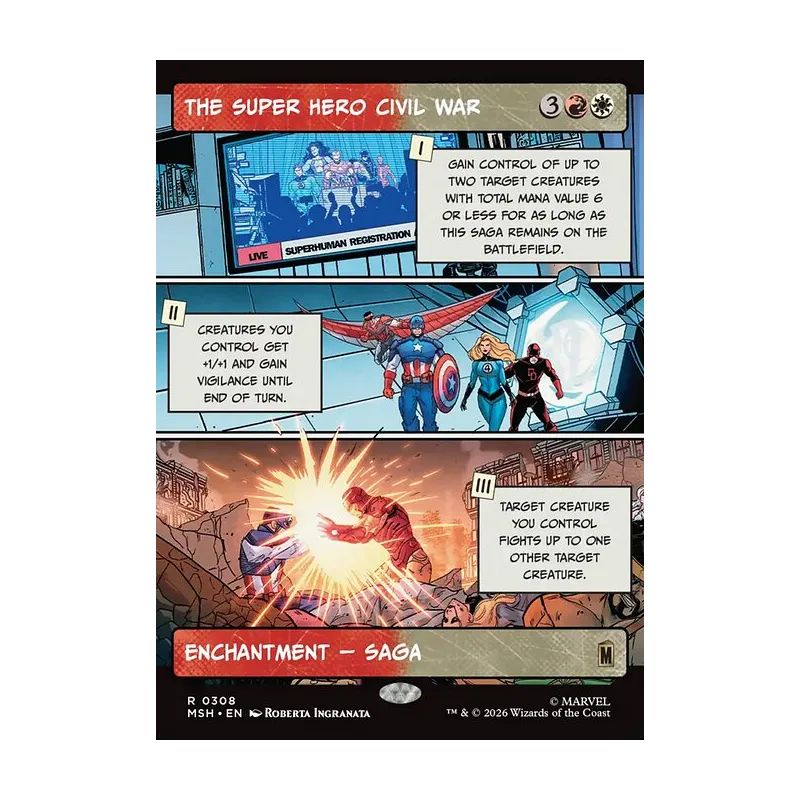 The Super Hero Civil War (Borderless) - Marvel Super Heroes (Near Mint)