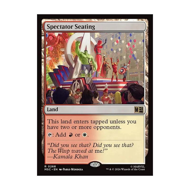 Spectator Seating (Surge Foil) - Marvel Super Heroes Commander (Foil Near Mint)