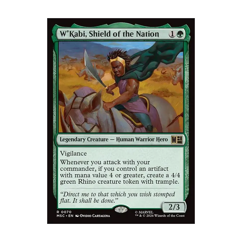 W'Kabi, Shield of the Nation (Surge Foil) - Marvel Super Heroes Commander (Foil Near Mint)