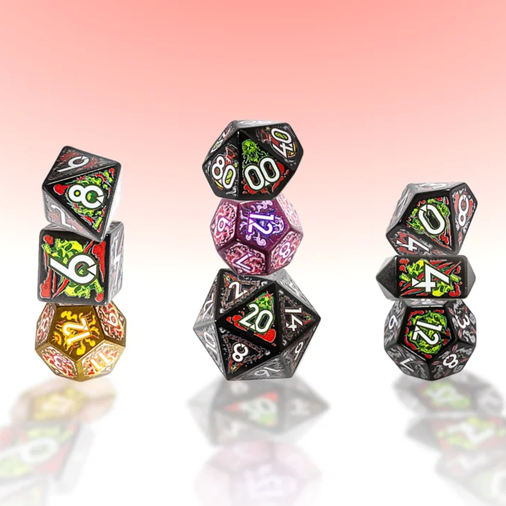 Botch Dice Set: Daggerheart Hope & Fear - Assassin (9) (Preorder)