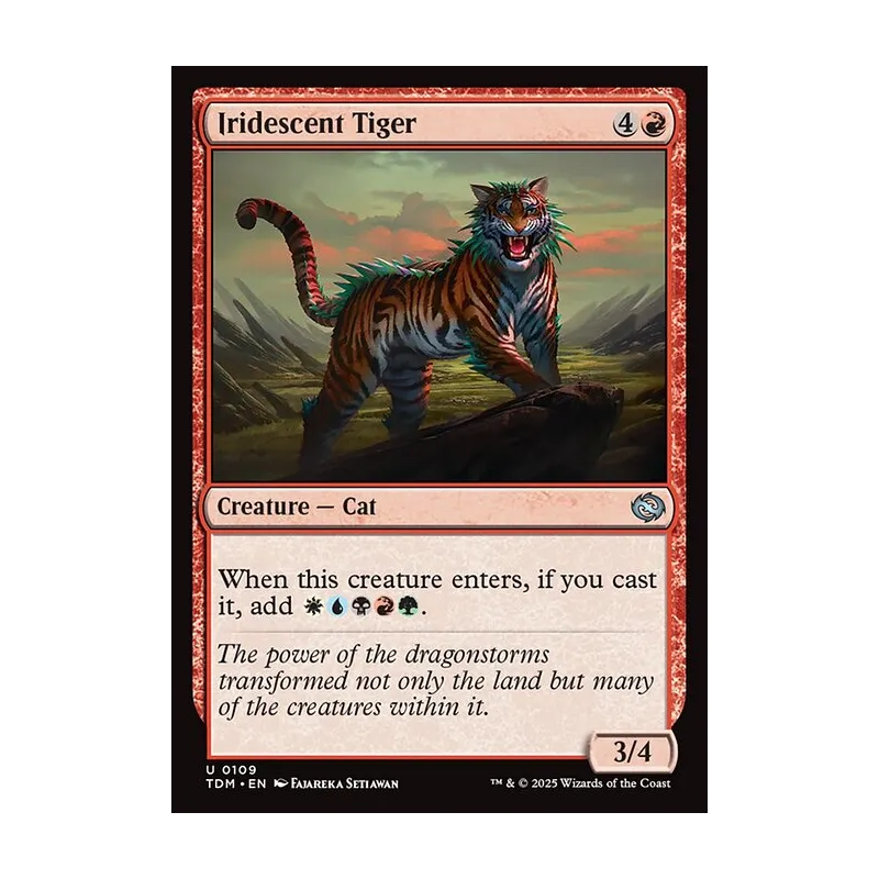 Iridescent Tiger - Tarkir: Dragonstorm (Near Mint)
