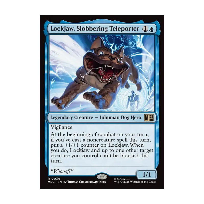 Lockjaw, Slobbering Teleporter (Surge Foil) - Marvel Super Heroes Commander (Foil Near Mint)