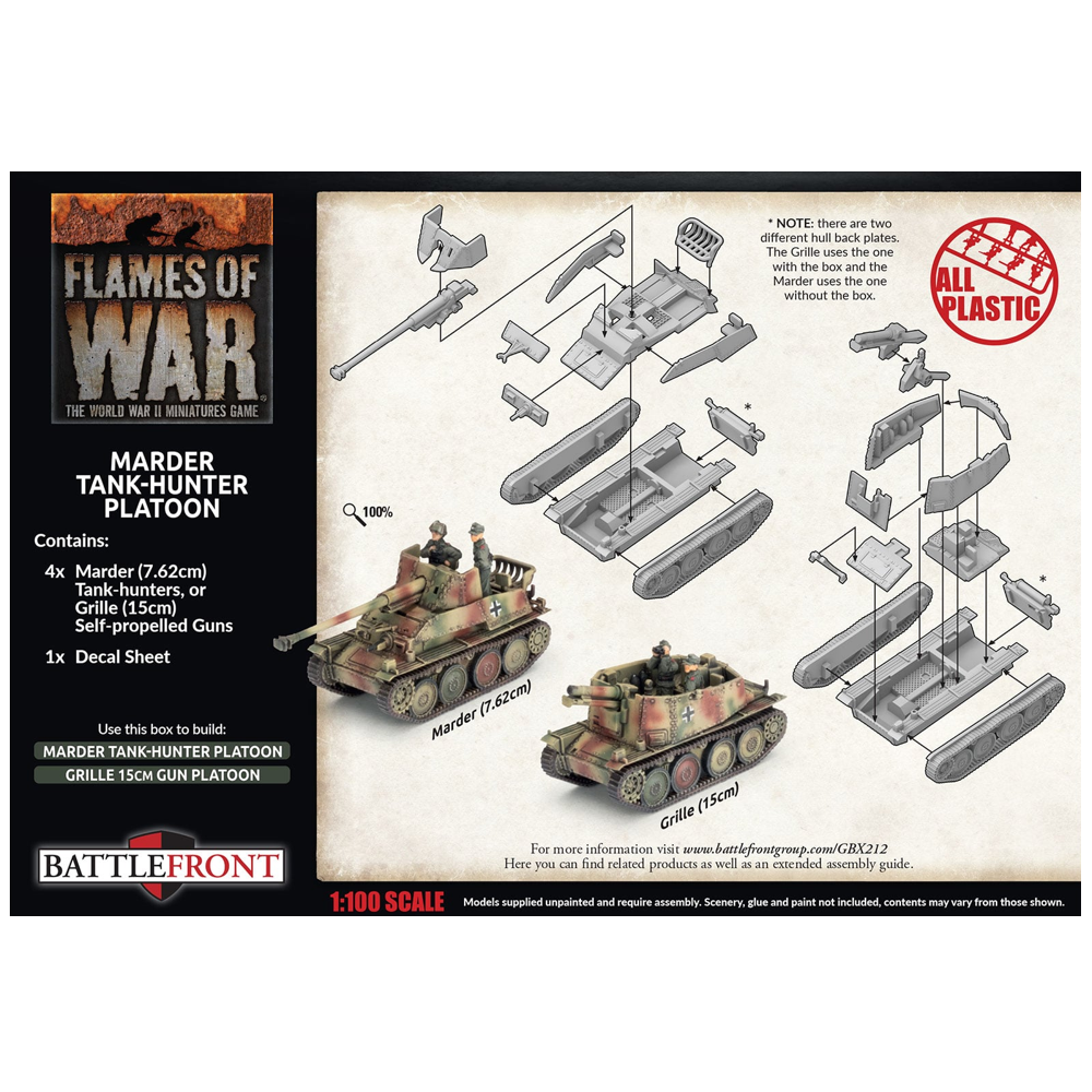 Flames of War WW2: German - Marder Tank-Hunter Platoon