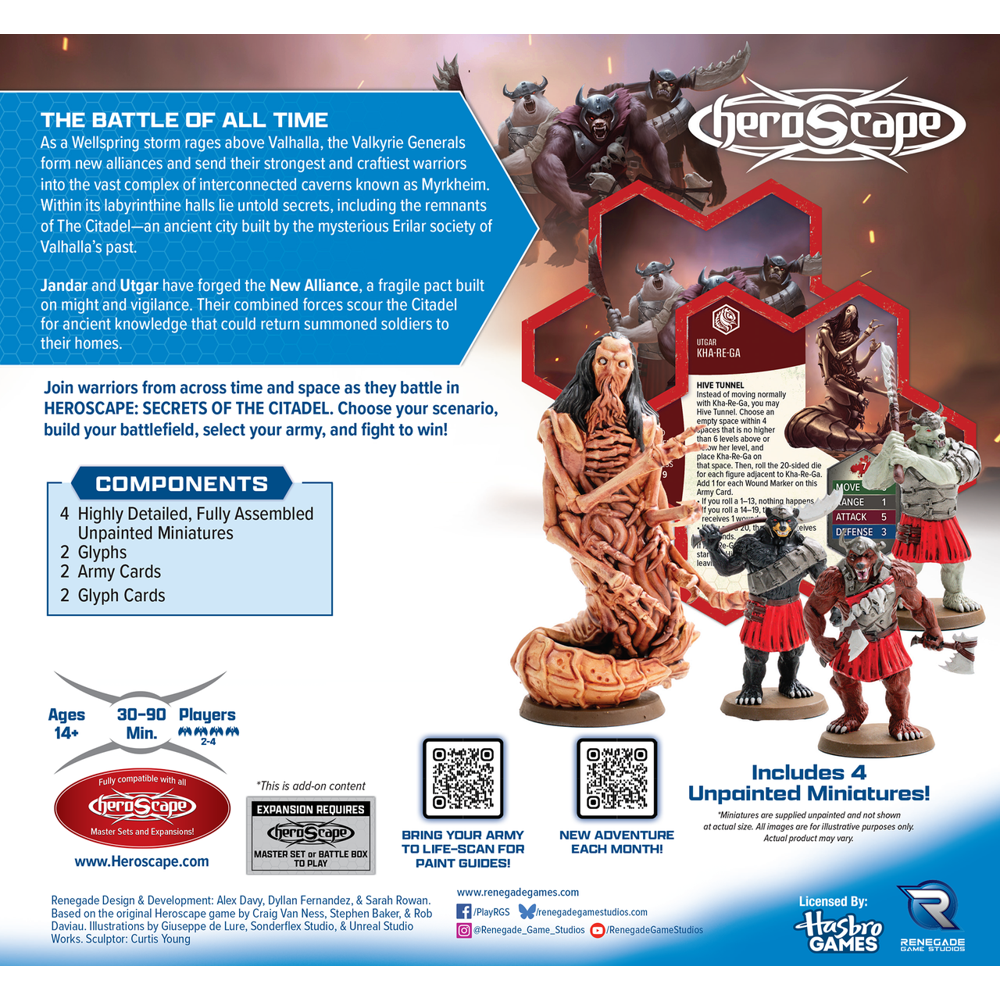 Heroscape: Might of the New Alliance Army Expansion (Unpainted) (Preorder)