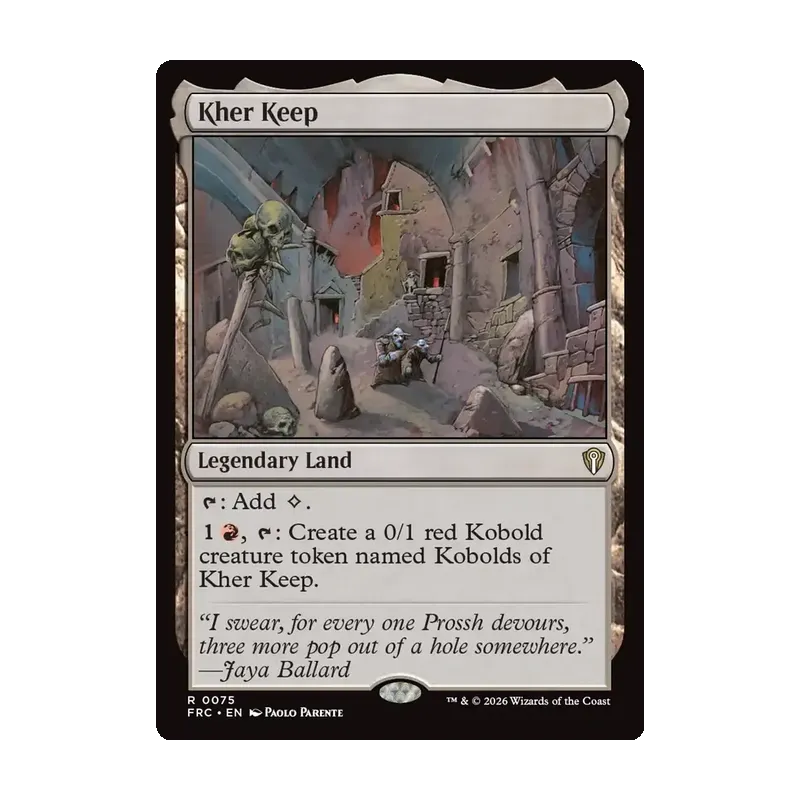 Kher Keep - Reality Fracture Commander (Near Mint)