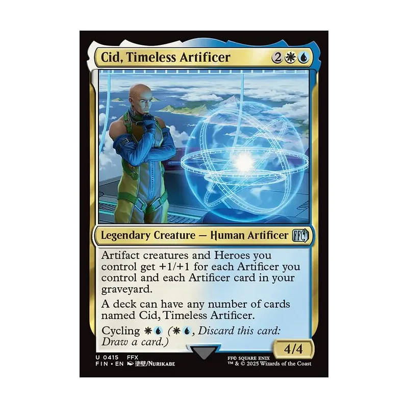 cid final fantasy mtg Cid, Timeless Artificer (0413) - FINAL FANTASY - Magic: The Gathering