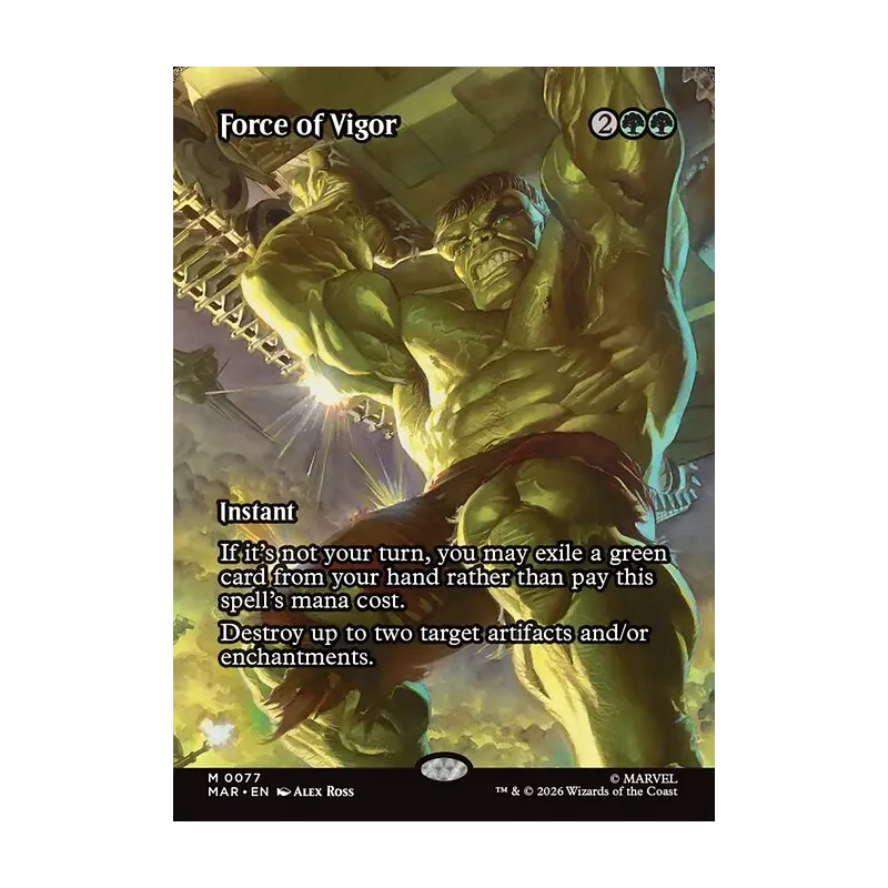 Force of Vigor (Borderless) - Marvel Universe (Near Mint)