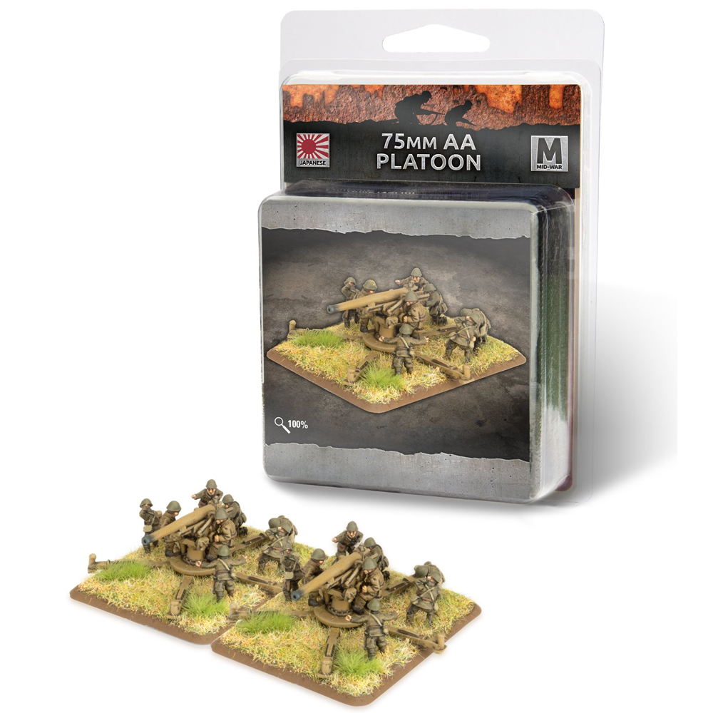 Flames of War WW2: Japanese -75mm AA Platoon