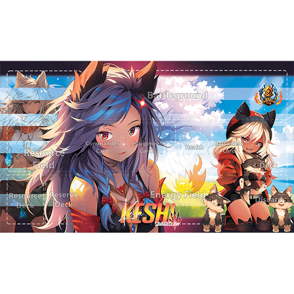 Soul Masters Gridded Playmat w/ Bag: Keshi Savageclaw (Last Chance)