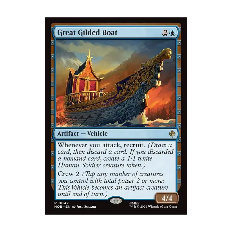 Great Gilded Boat - The Hobbit (Near Mint)