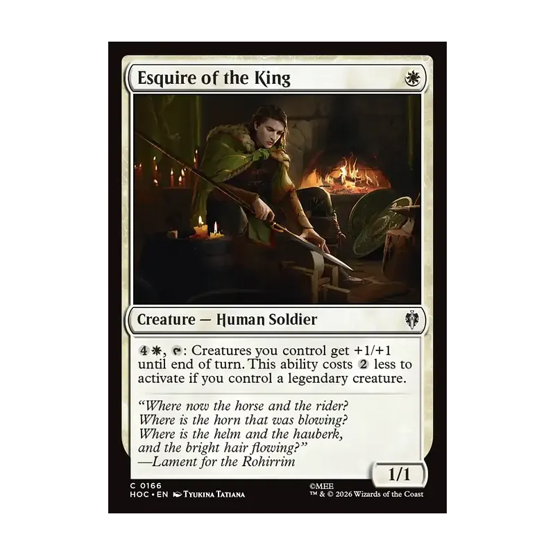 Esquire of the King - The Hobbit Eternal (Near Mint)