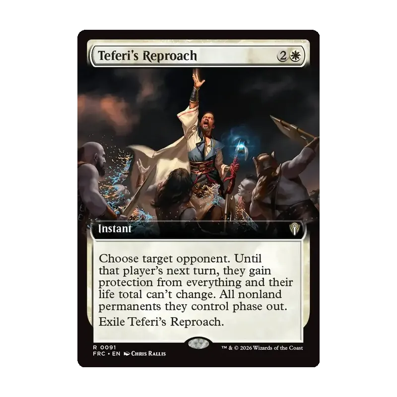 Teferi's Reproach (Extended Art) - Reality Fracture Commander (Near Mint)