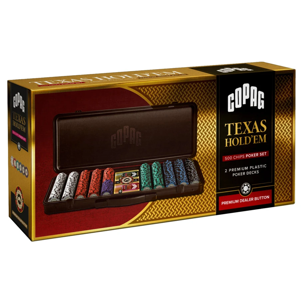 COPAG: Texas Hold 'Em 500 Chips Poker Set (Preorder)