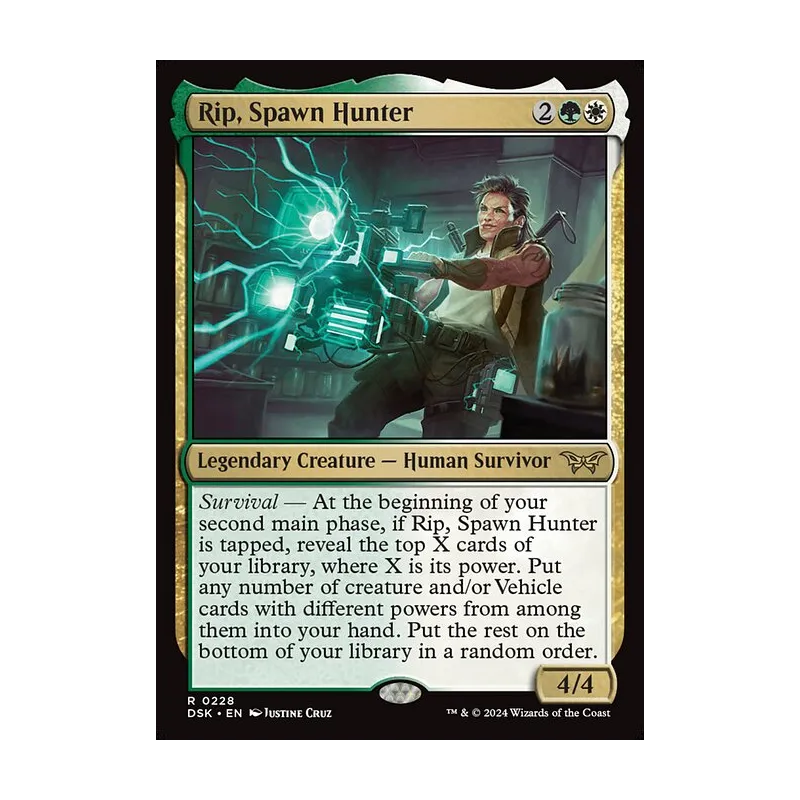 survival mtg cards Commander Universes Beyond Fallout : Scrappy Survivors (RGW) Twenty Sided It gains haste until your next turn. Rip, Spawn Hunter | Duskmourn: