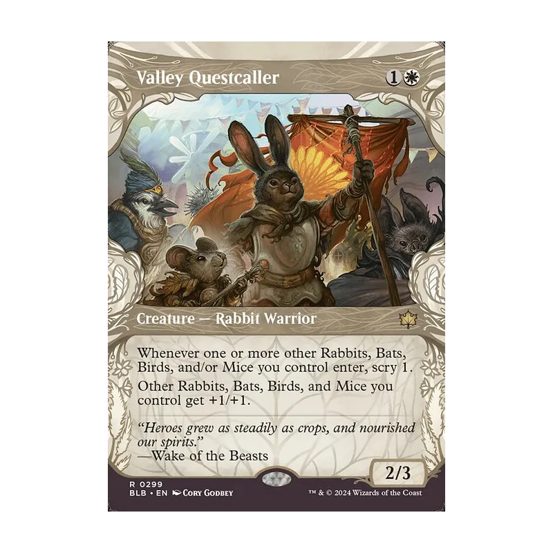 Valley Questcaller (Showcase) - Bloomburrow (Near Mint)