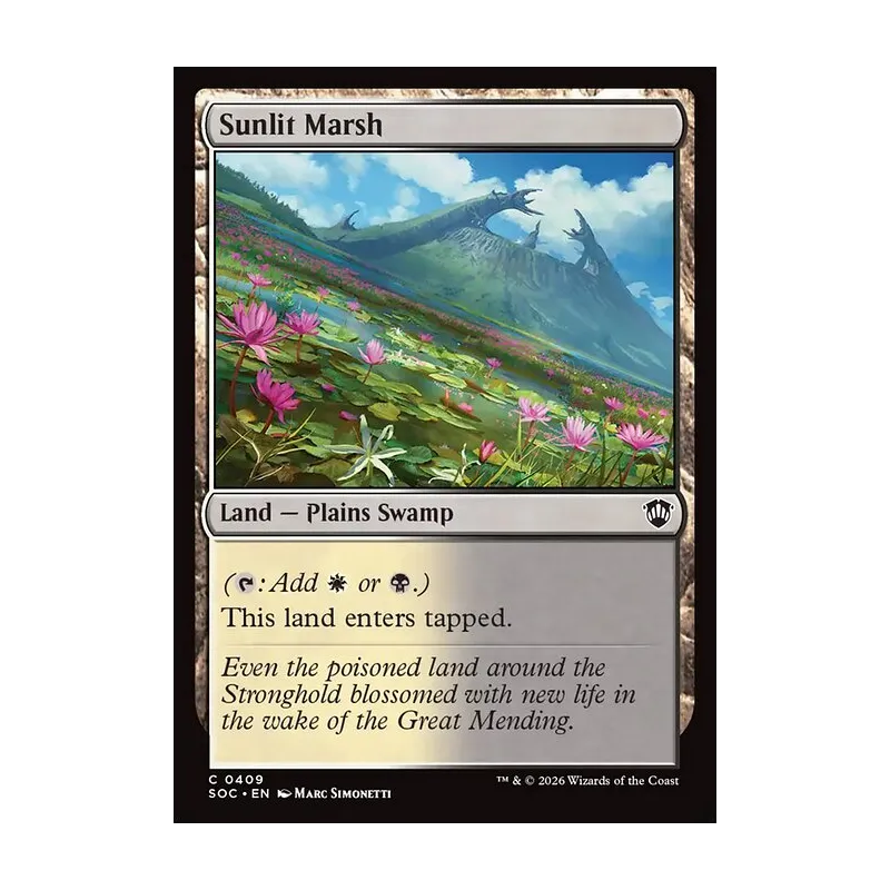 Sunlit Marsh - Secrets of Strixhaven Commander (Near Mint)