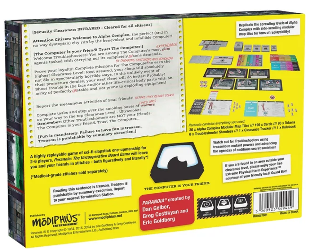 Paranoia: The Uncooperative Board Game