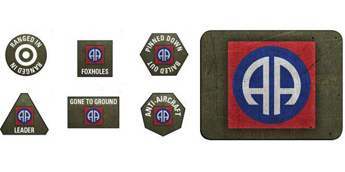 Flames of War: WW2 - 82nd Airborne Division Tokens & Objectives (22)