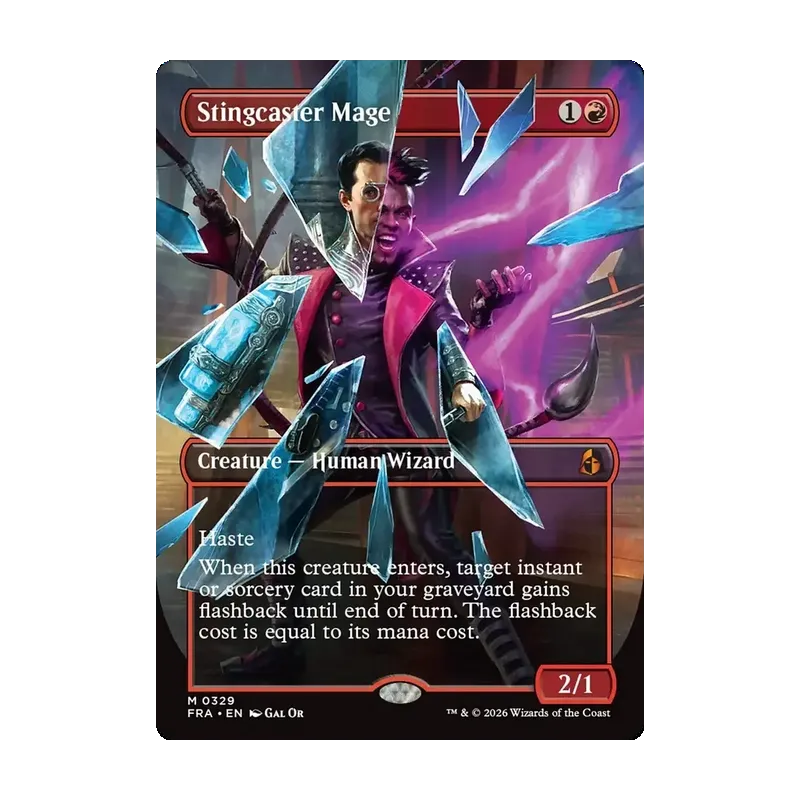 Stingcaster Mage (Borderless) (0329) - Reality Fracture (Near Mint)