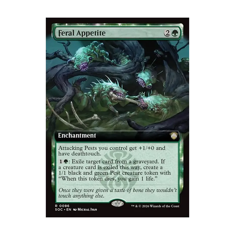 Feral Appetite (Extended Art) - Secrets of Strixhaven Commander (Near Mint)