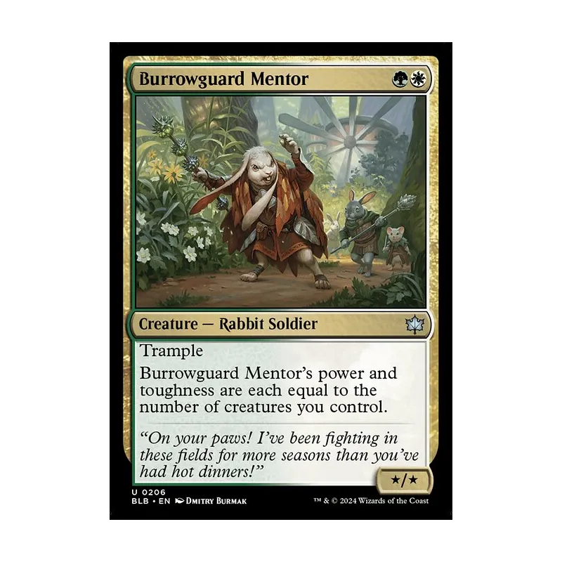 Burrowguard Mentor - Bloomburrow (Near Mint)