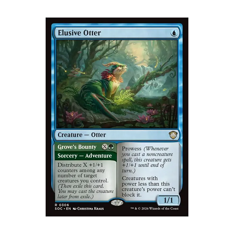 Elusive Otter // Grove's Bounty - Secrets of Strixhaven Commander (Near Mint)