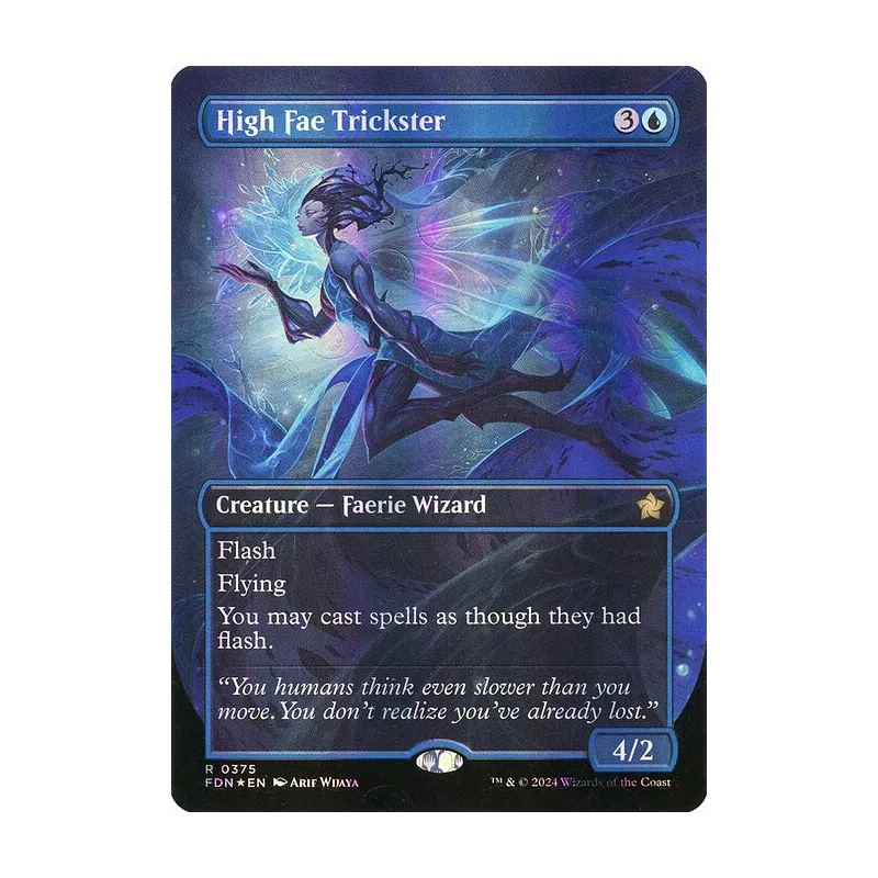 High Fae Trickster (Borderless) (Mana Foil) - Foundations (Foil Near Mint)