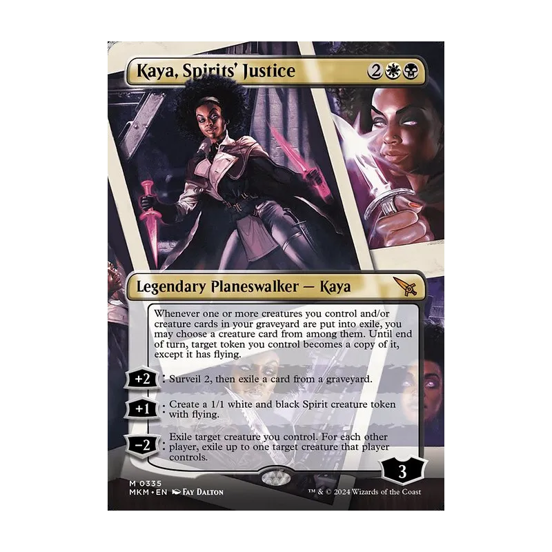 Kaya, Spirits' Justice (Borderless) - Murders at Karlov Manor (Near Mint)