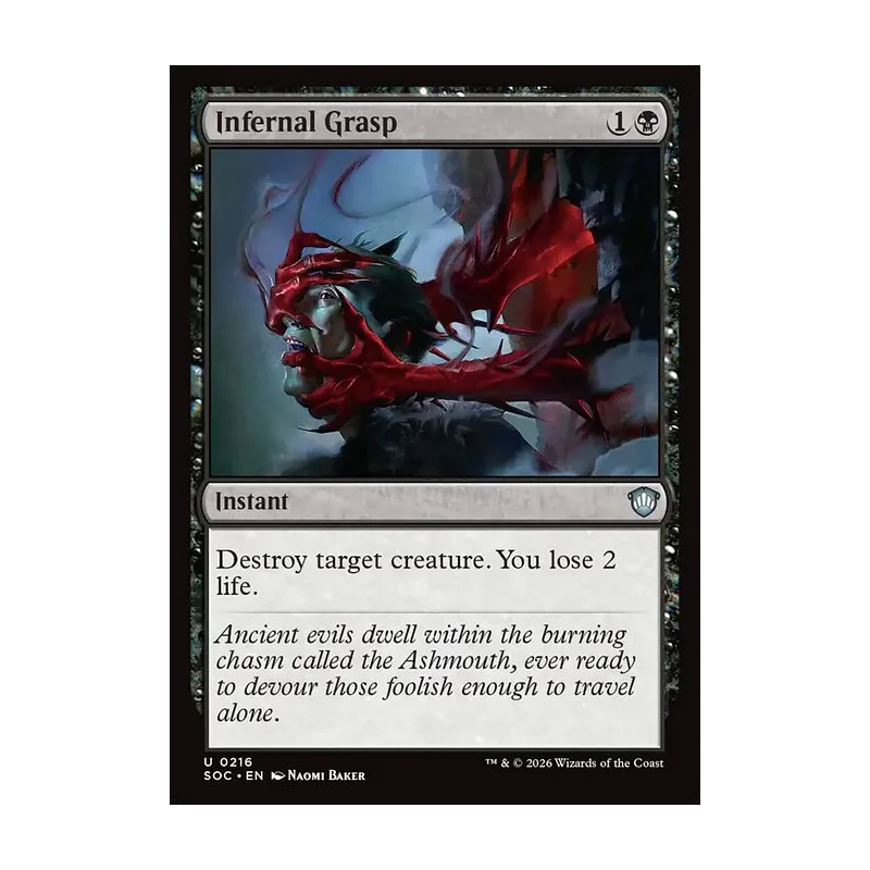 Infernal Grasp - Secrets of Strixhaven Commander (Near Mint)