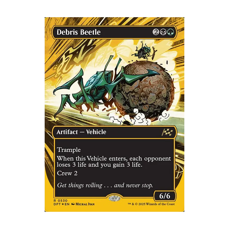 Debris Beetle (Borderless) (First-Place Foil) - Aetherdrift (Foil Near Mint)